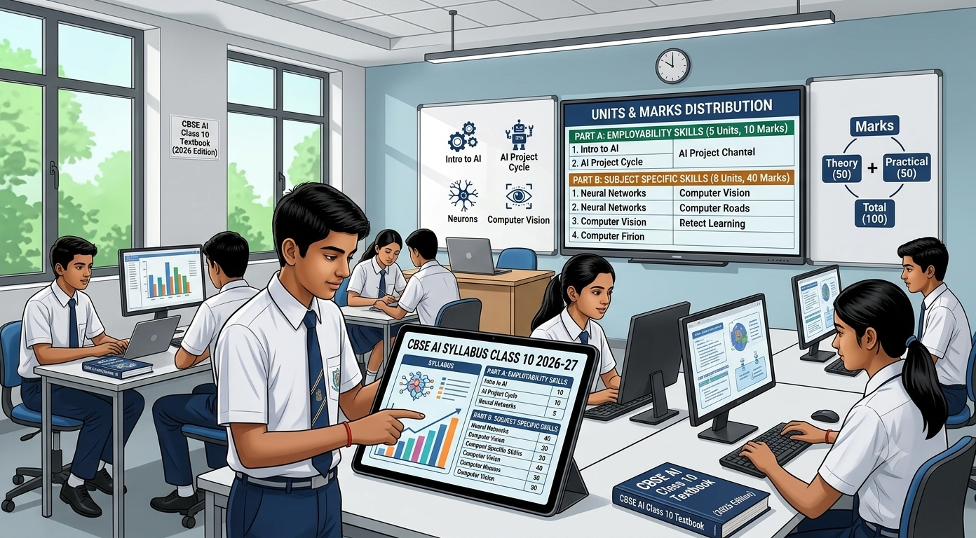 CBSE AI Syllabus Class 10 2026-27: Units, Marks